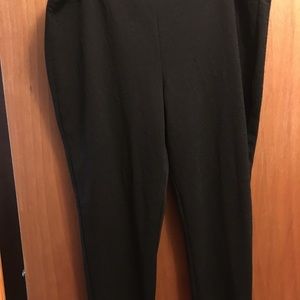 Black stretch pants.